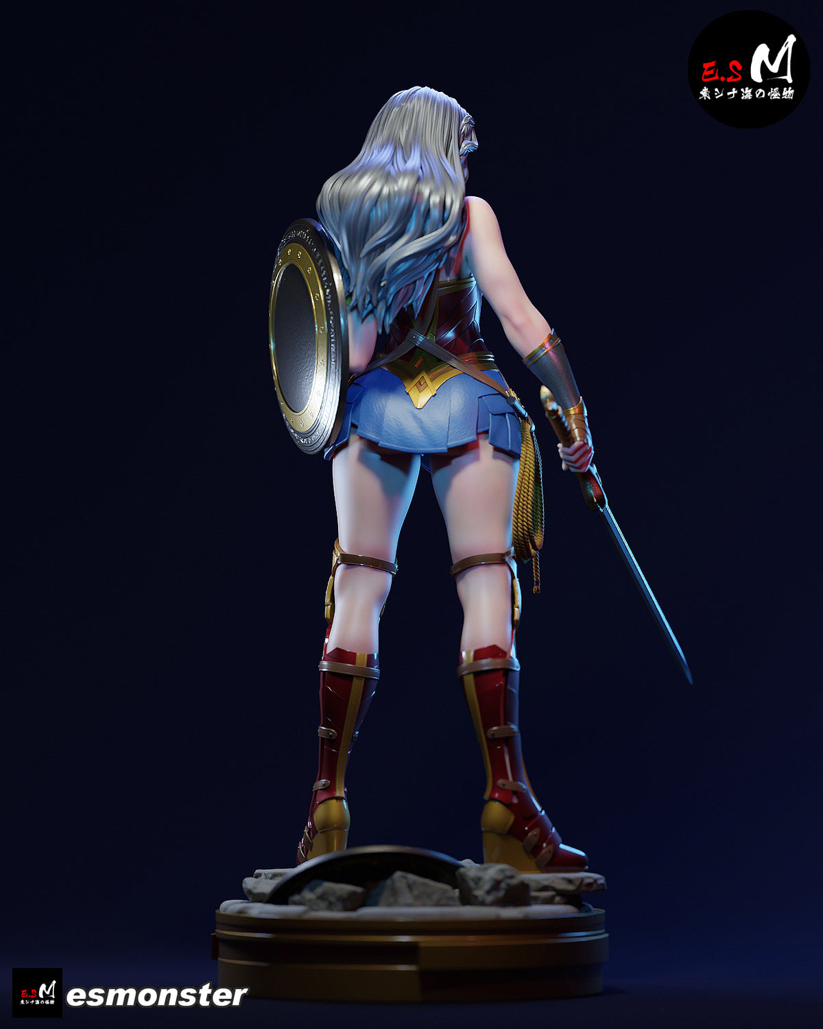 Wonder Woman Resin Art (East Sea Monster Version)