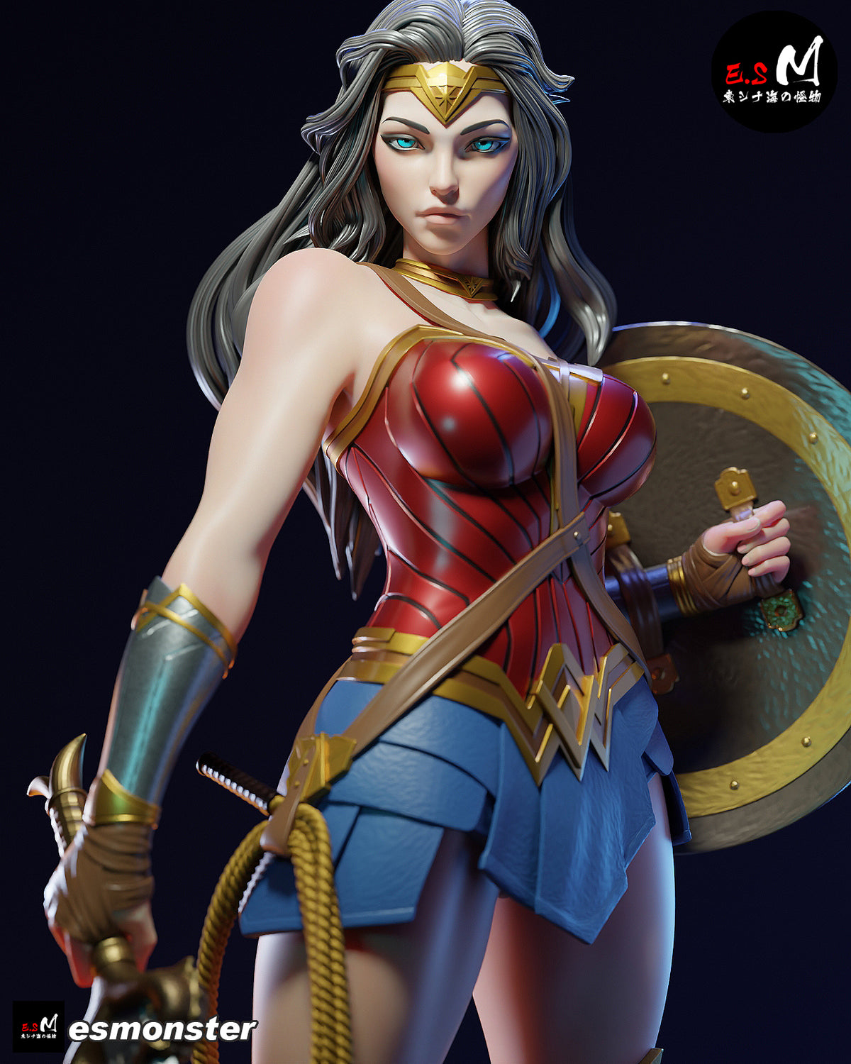 Wonder Woman Resin Art (East Sea Monster Version)