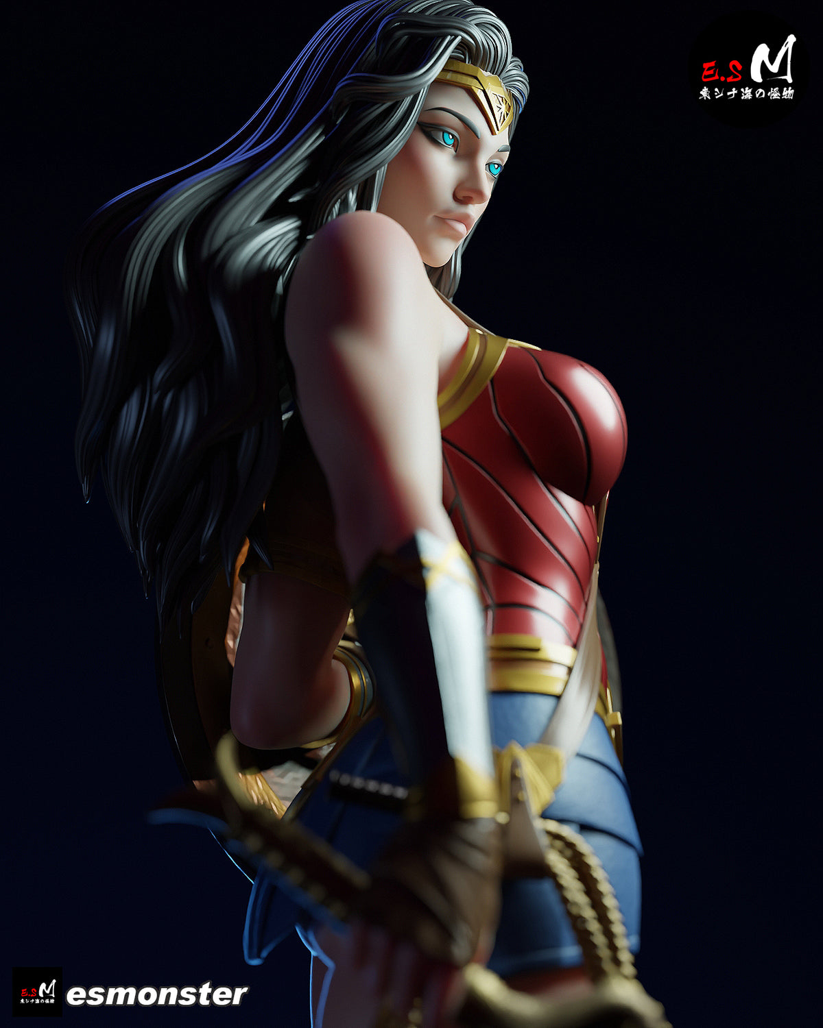 Wonder Woman Resin Art (East Sea Monster Version)