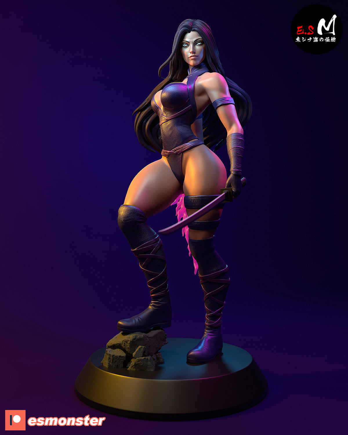 Psylocke Resin Art (East Sea Monster Version)