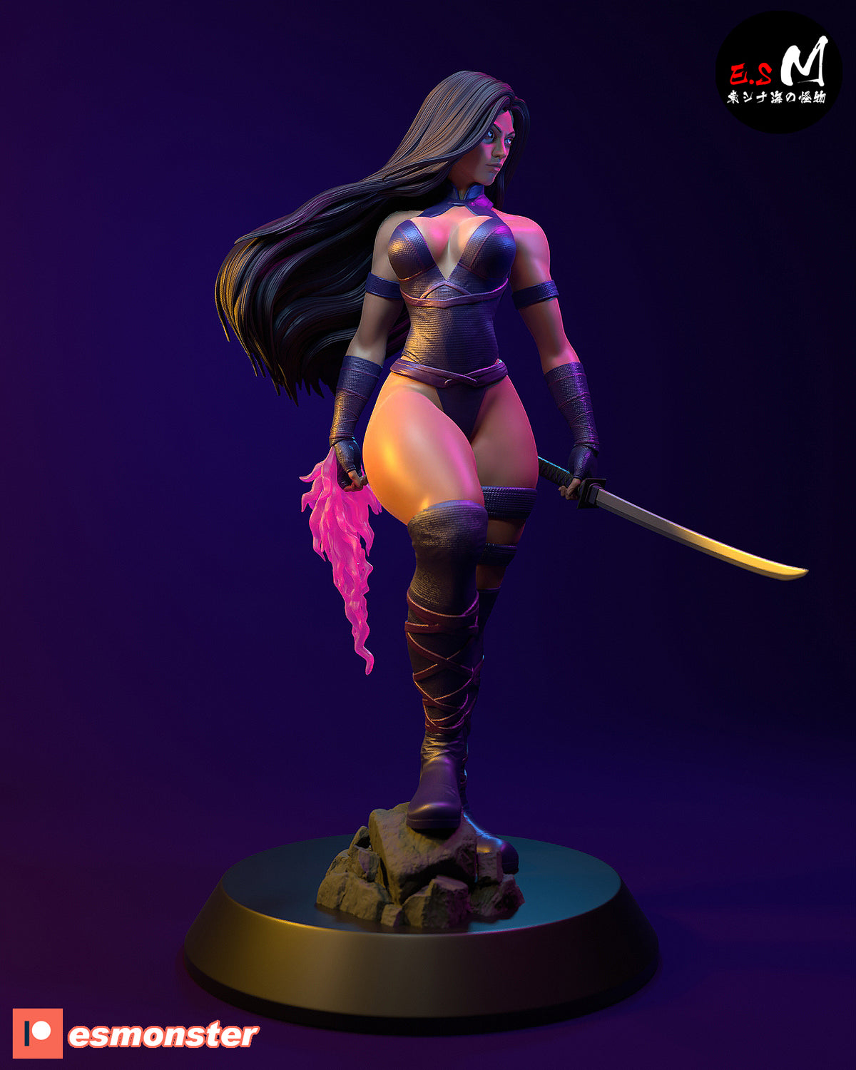 Psylocke Resin Art (East Sea Monster Version)