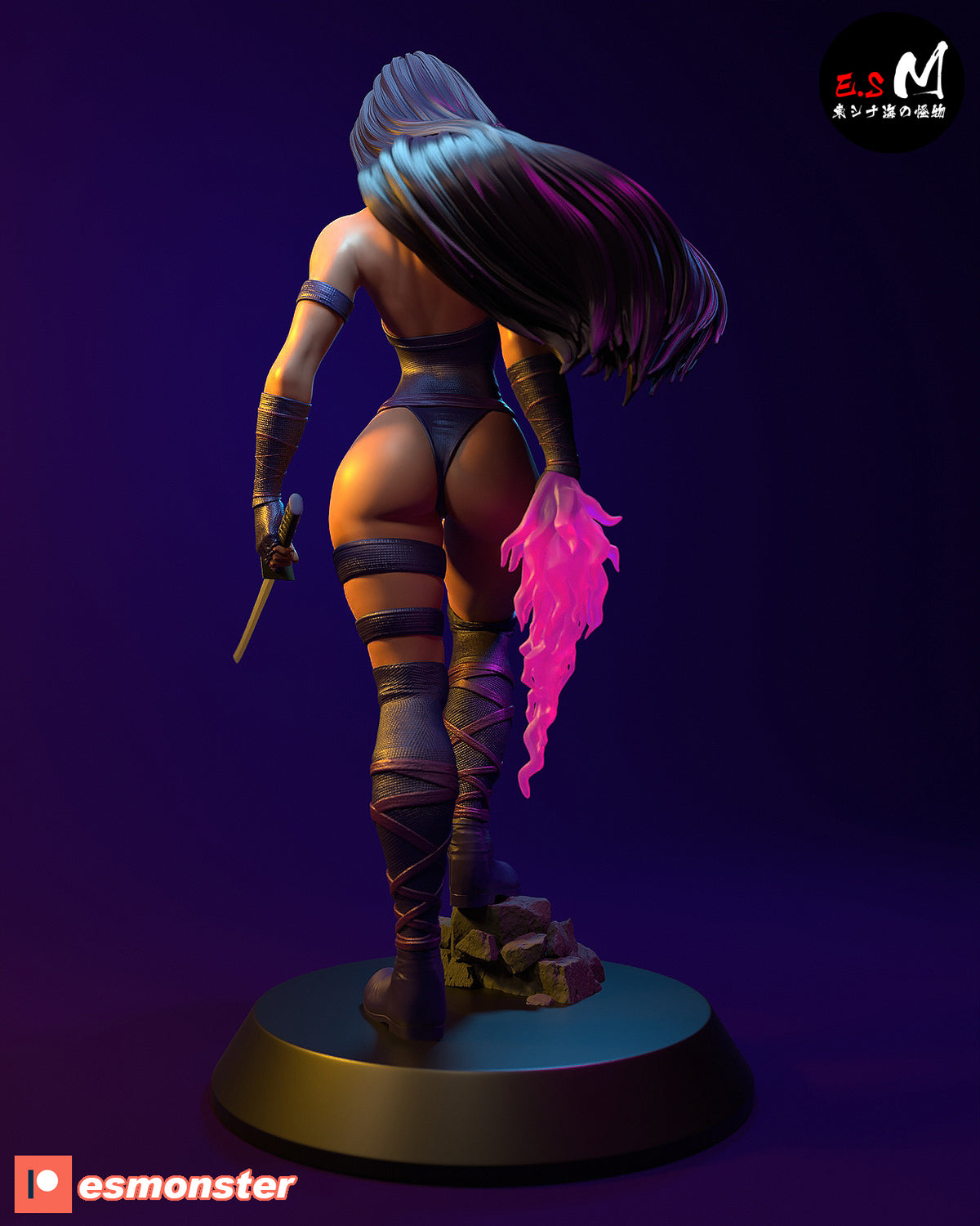 Psylocke Resin Art (East Sea Monster Version)
