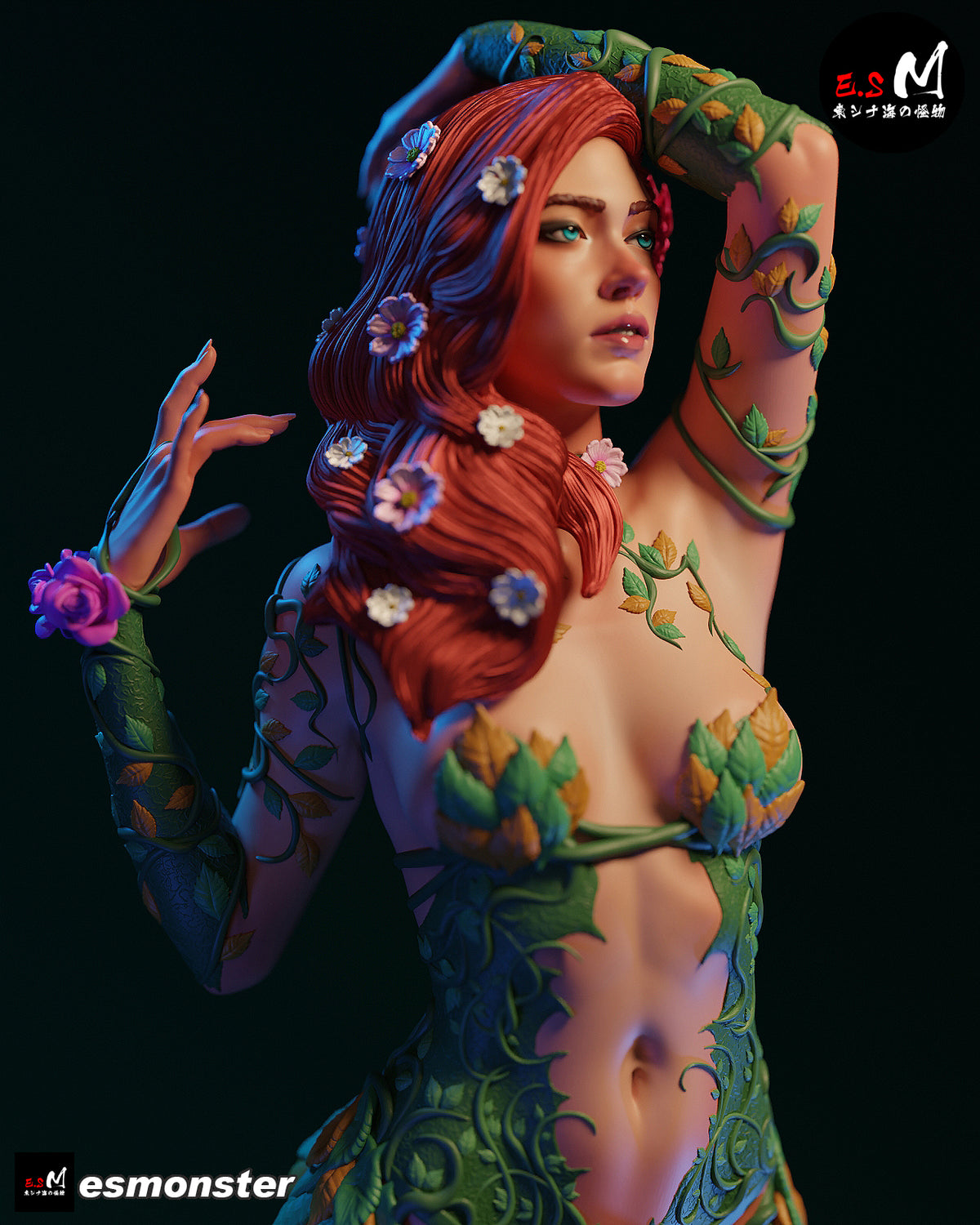 Poison Ivy Resin Art (East Sea Monster Version)