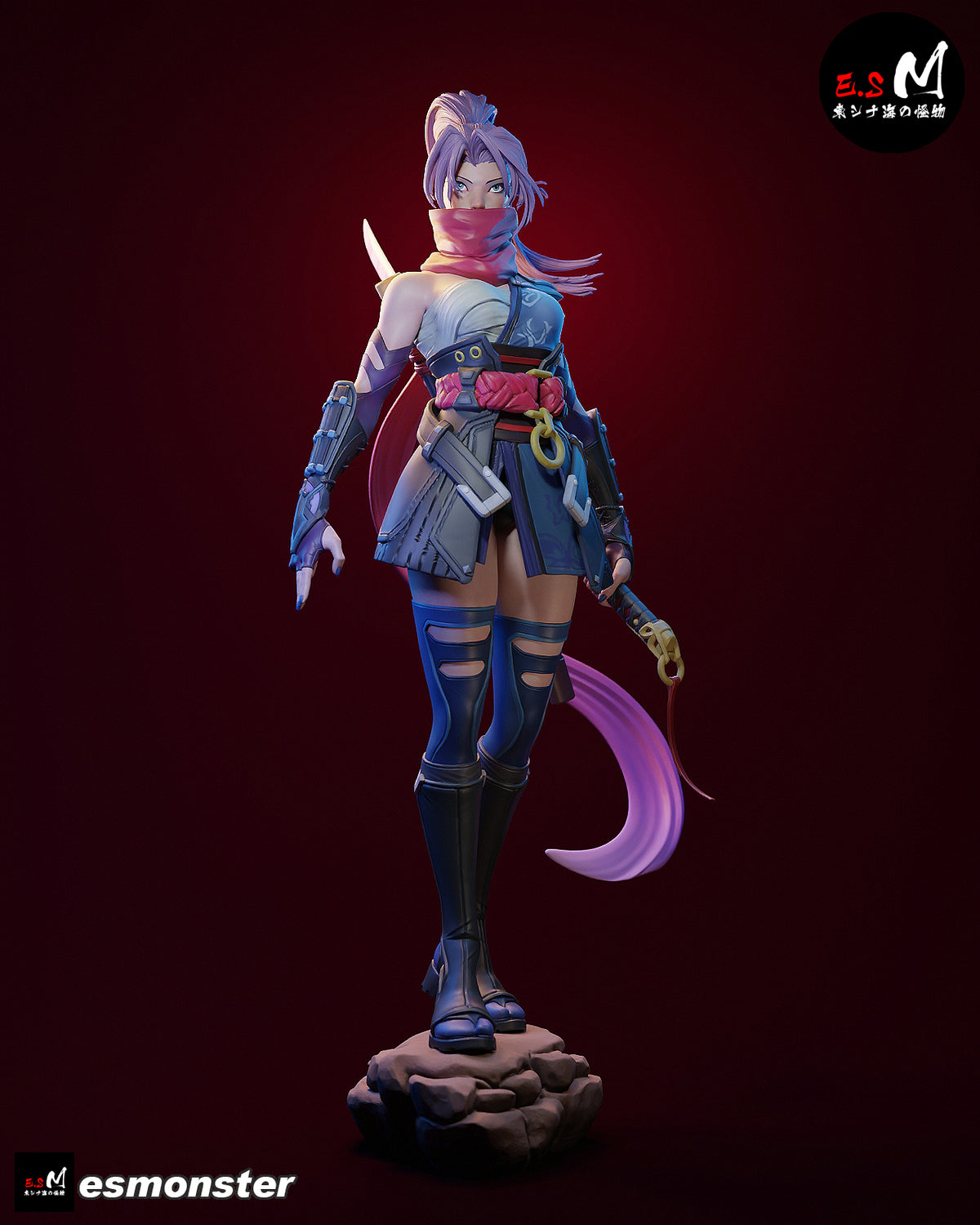 Psylocke Resin Art (East Sea Monster Version)