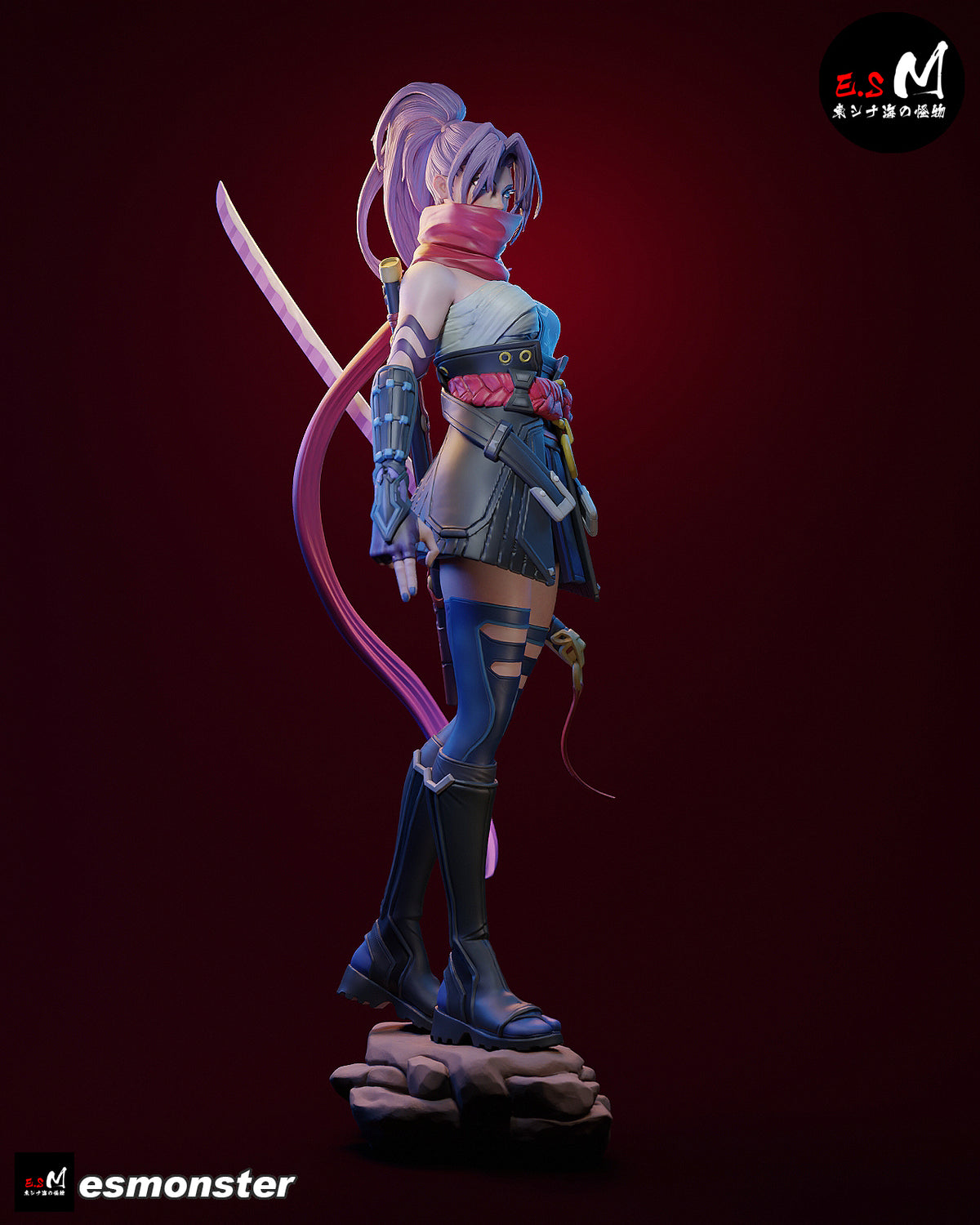 Psylocke Resin Art (East Sea Monster Version)