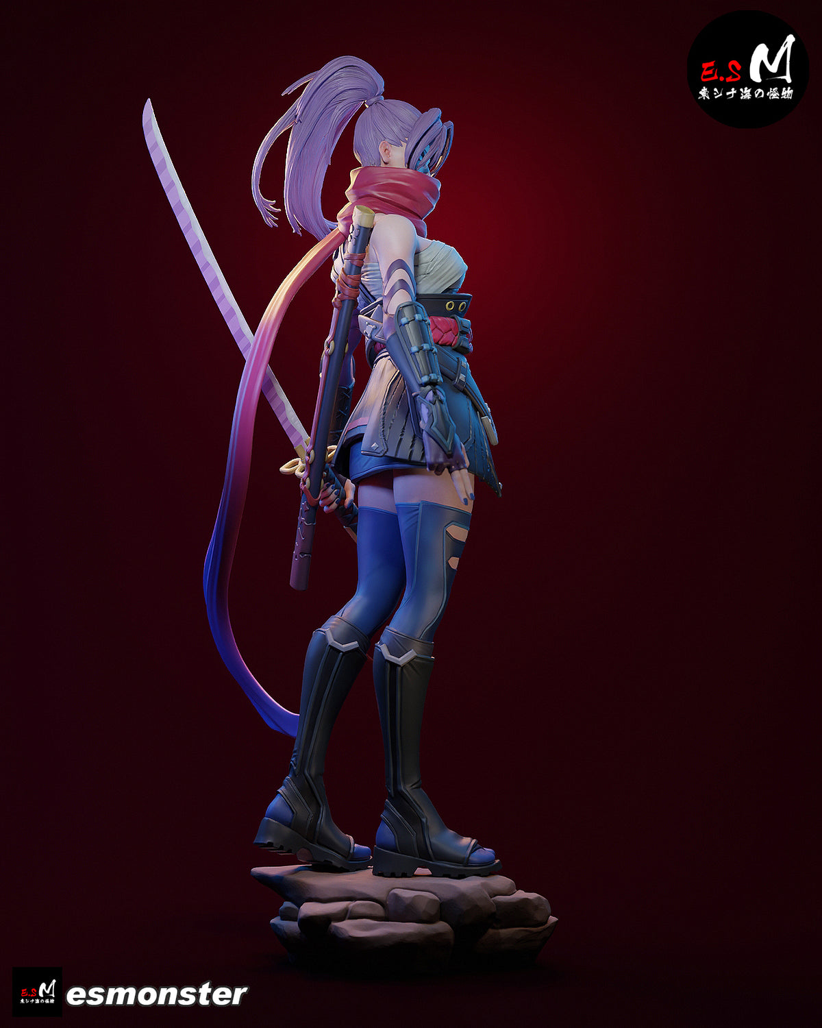 Psylocke Resin Art (East Sea Monster Version)
