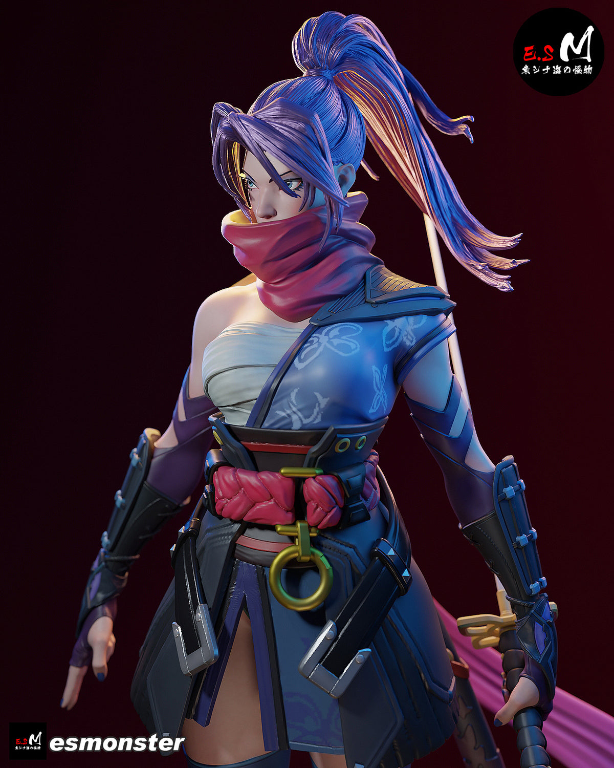 Psylocke Resin Art (East Sea Monster Version)
