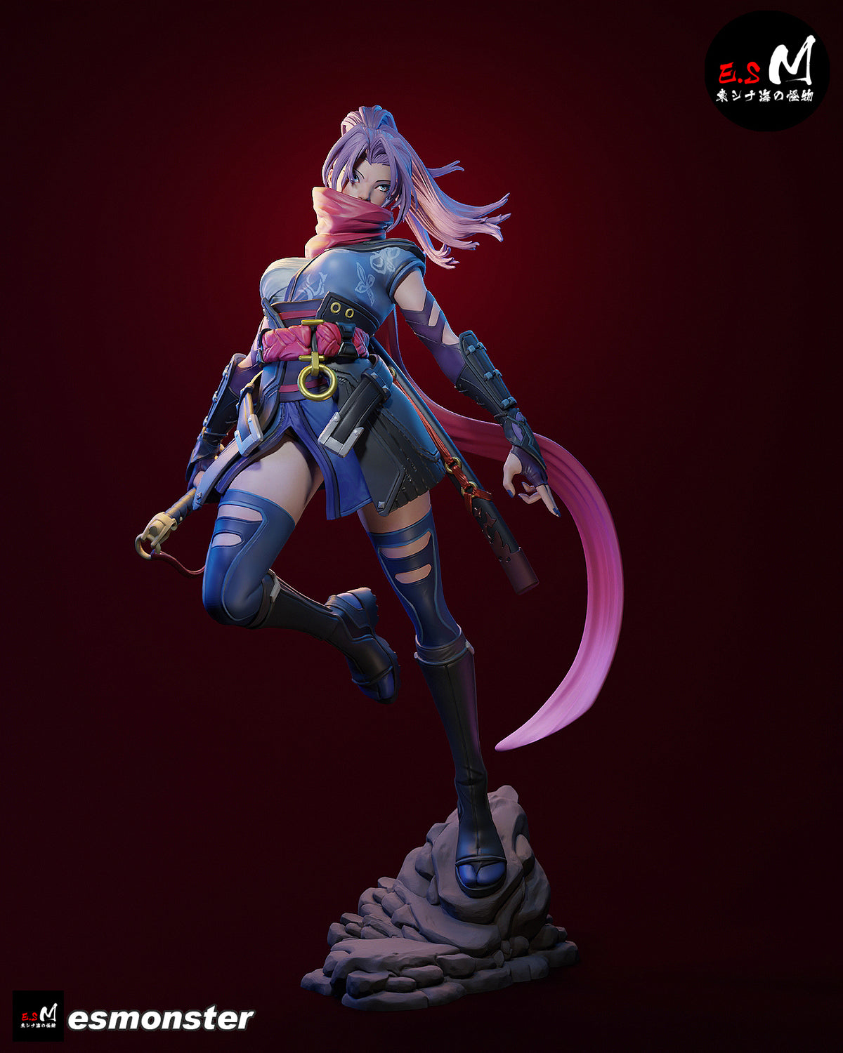 Psylocke Resin Art (East Sea Monster Version)