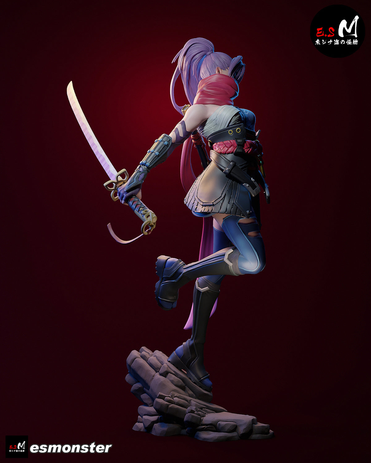 Psylocke Resin Art (East Sea Monster Version)