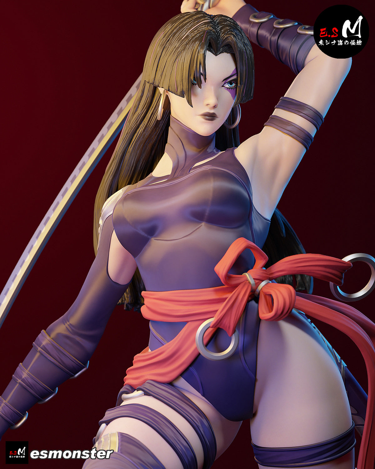 Psylocke Resin Art (East Sea Monster Version)