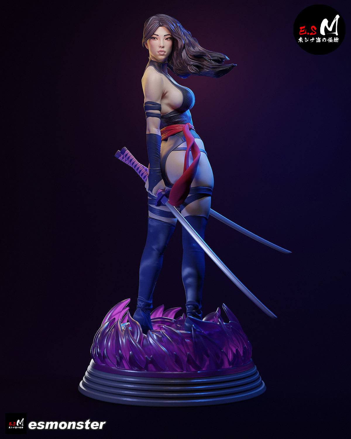 Psylocke Resin Art (East Sea Monster Version)