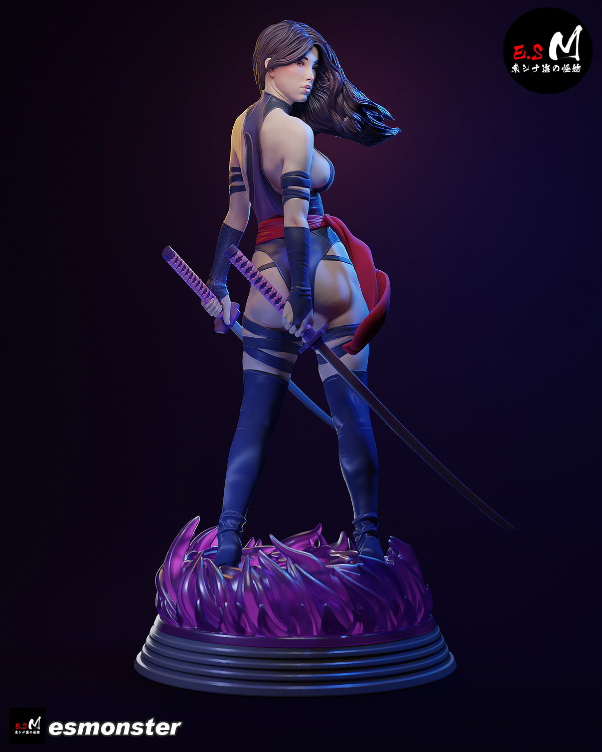 Psylocke Resin Art (East Sea Monster Version)