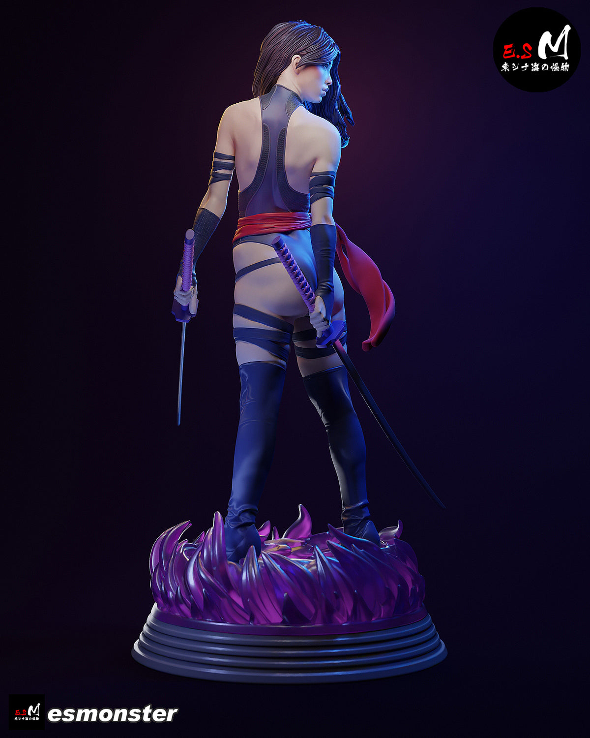 Psylocke Resin Art (East Sea Monster Version)