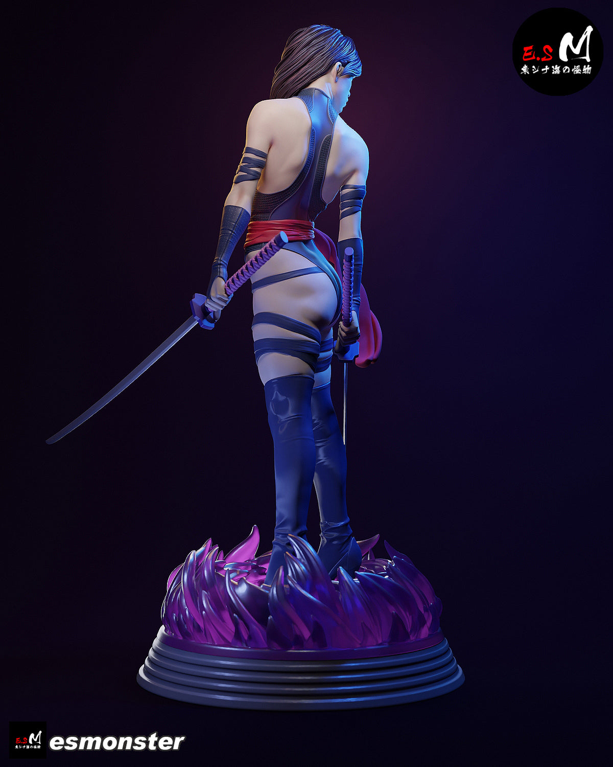 Psylocke Resin Art (East Sea Monster Version)