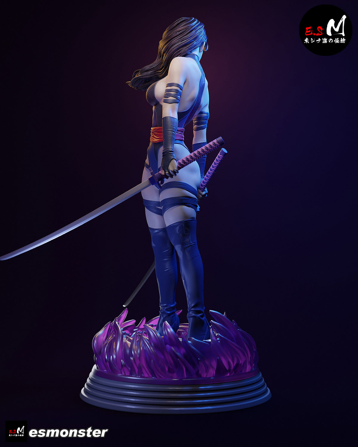 Psylocke Resin Art (East Sea Monster Version)