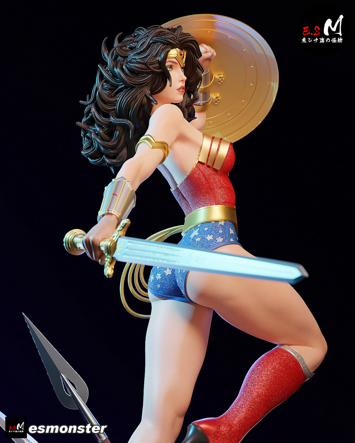 Wonder Woman Resin Art (East Sea Monster Version)