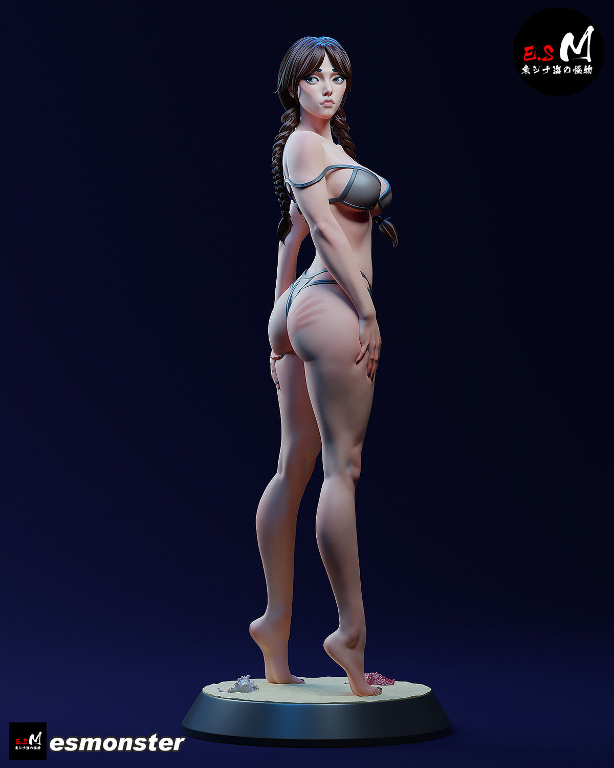 Wednesday Adult Swimsuit Resin Art (East Sea Monster Version)