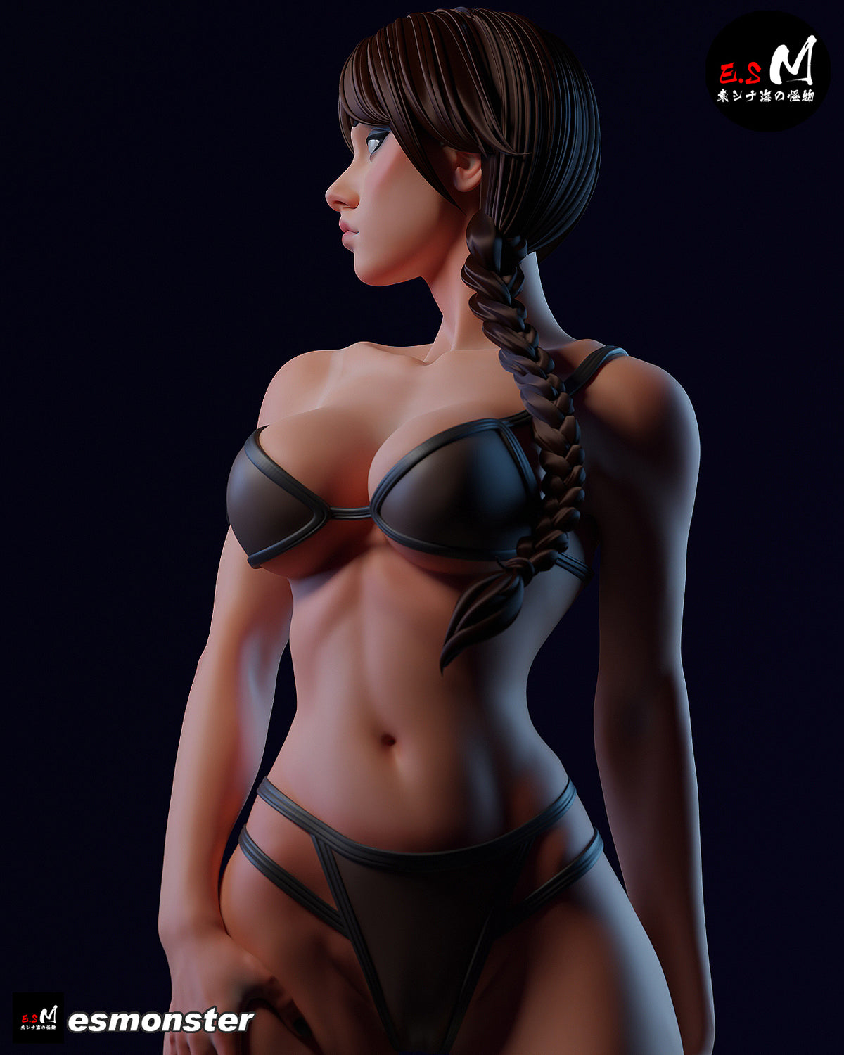 Wednesday Adult Swimsuit Resin Art (East Sea Monster Version)