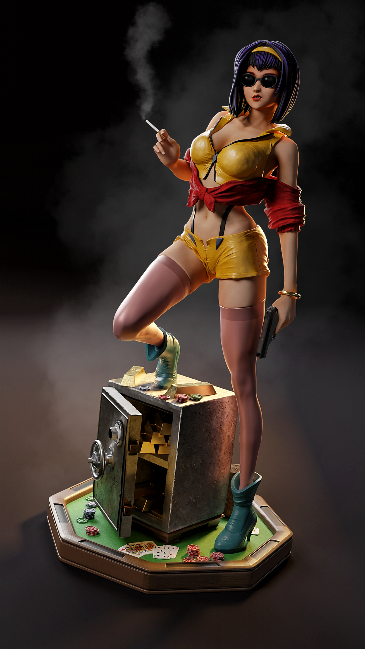Faye Valentine Resin Art (MCM3D Version)