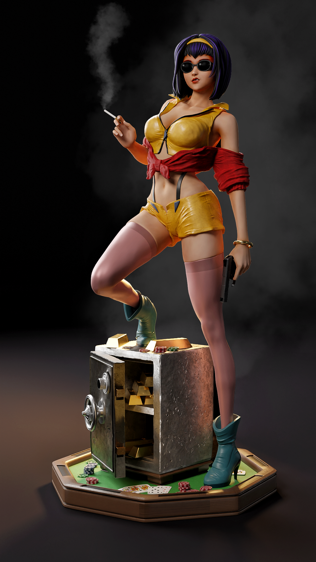 Faye Valentine Resin Art (MCM3D Version)