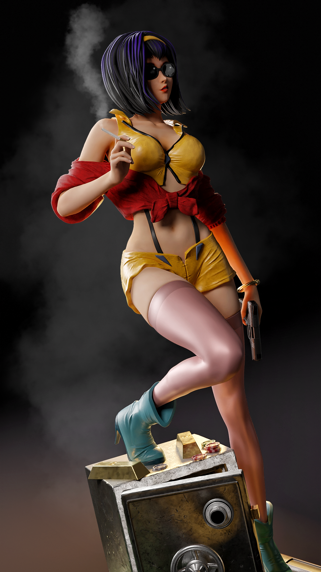 Faye Valentine Resin Art (MCM3D Version)