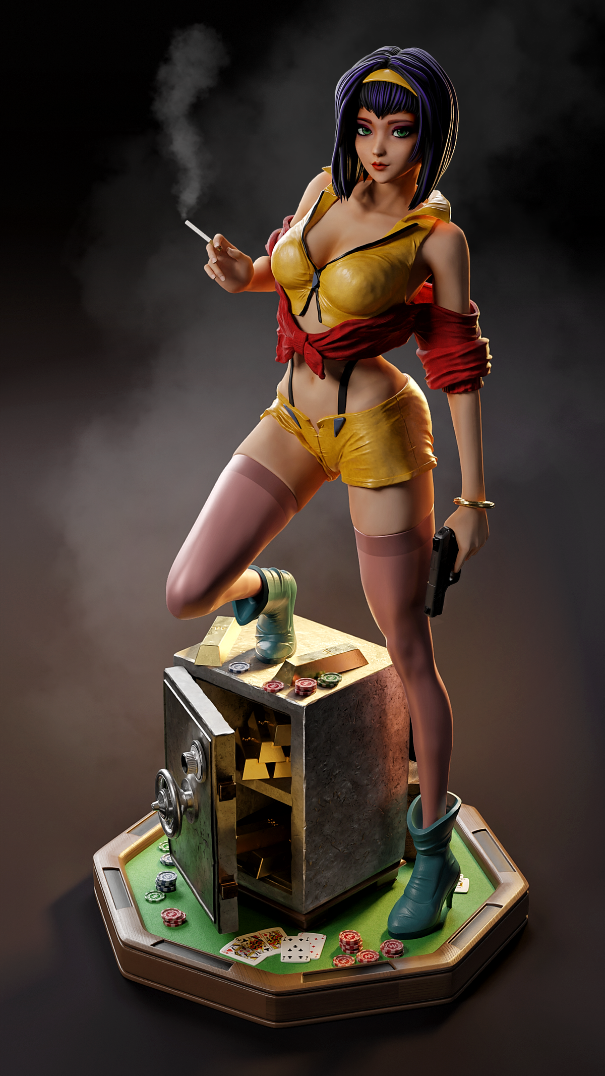 Faye Valentine Resin Art (MCM3D Version)
