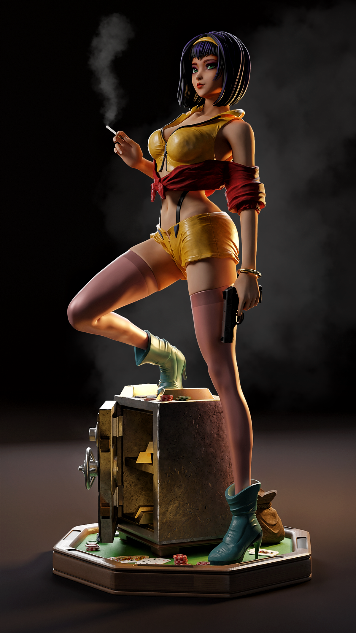 Faye Valentine Resin Art (MCM3D Version)