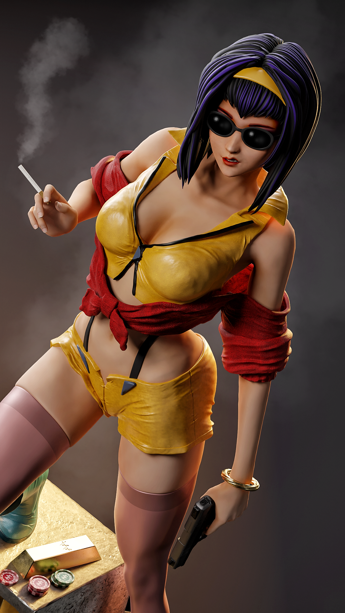 Faye Valentine Resin Art (MCM3D Version)