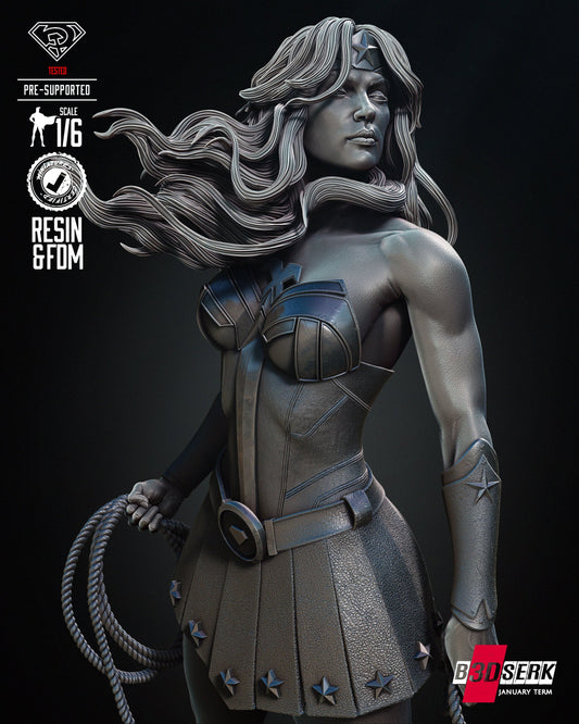 Wonder Woman Red Son Resin Sculpture Fan Art  - MTO