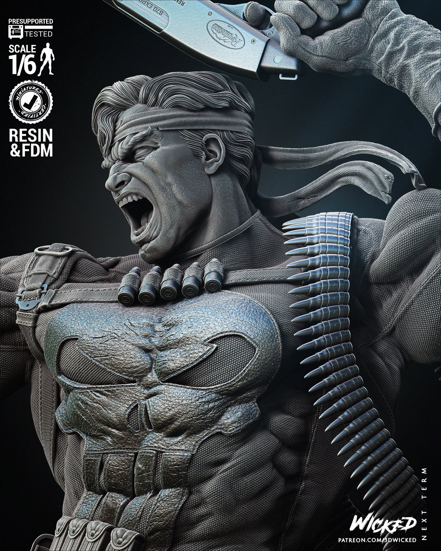 Punisher Resin Fan Art (Wicked Studios)