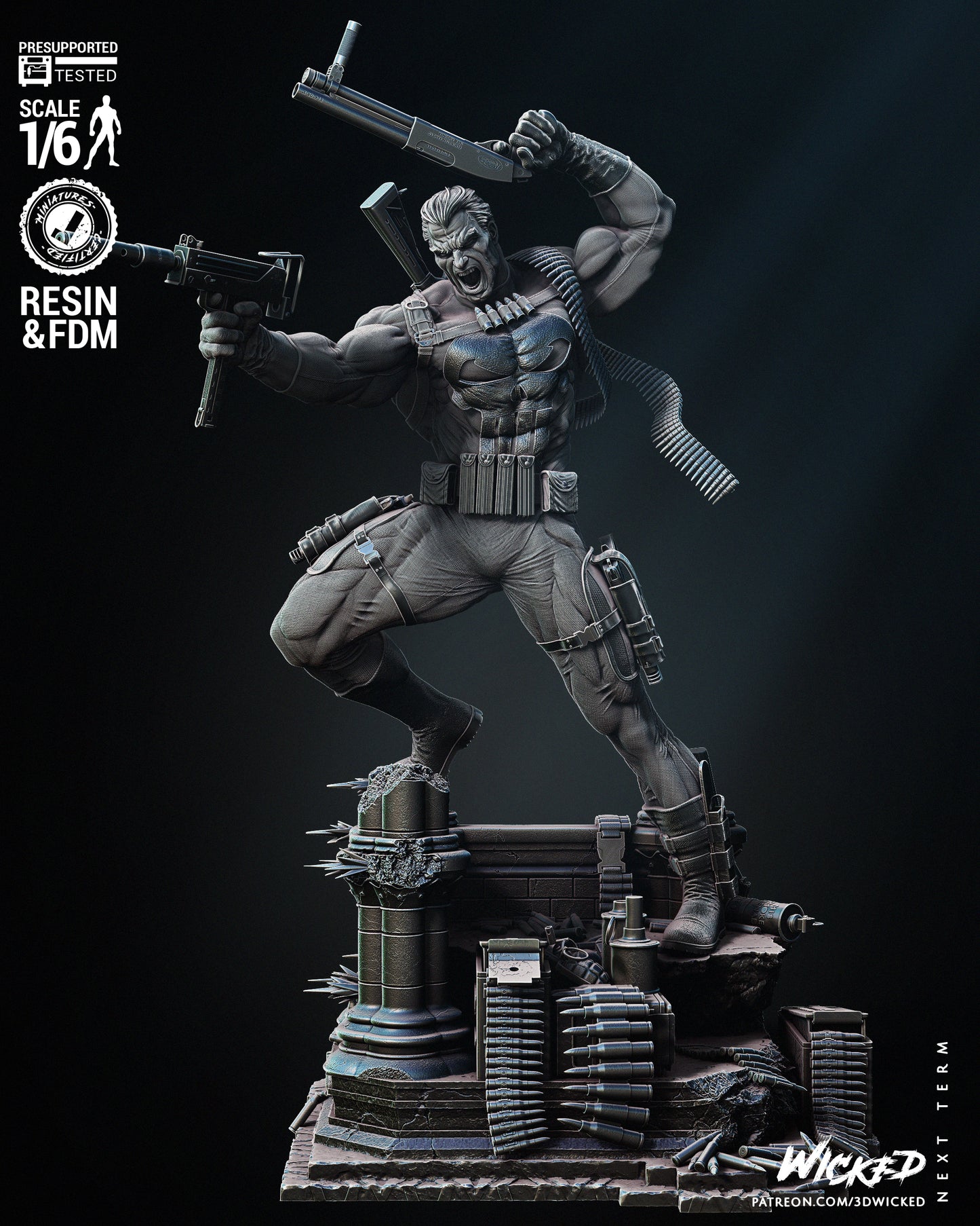 Punisher Resin Fan Art (Wicked Studios)