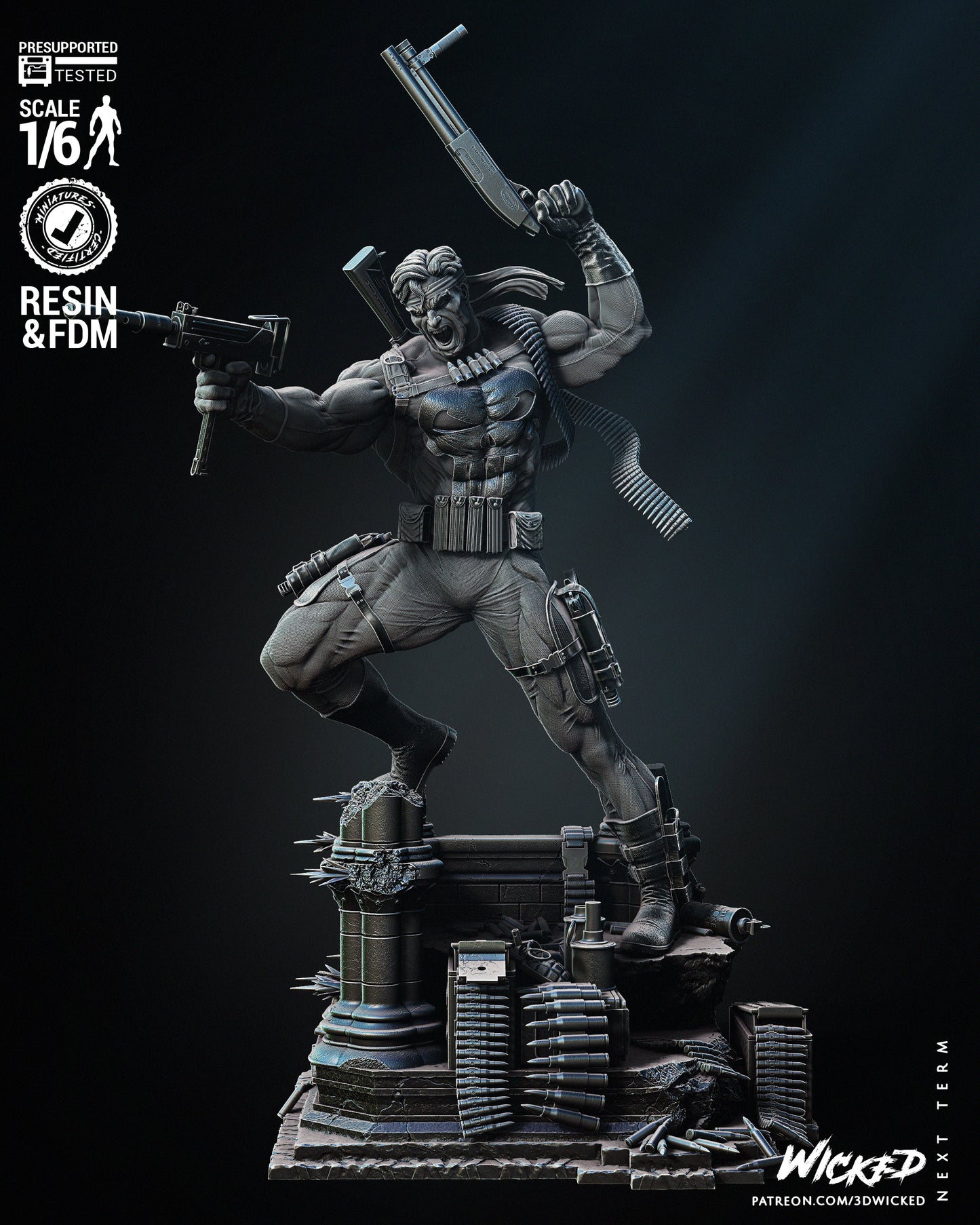 Punisher Resin Fan Art (Wicked Studios)