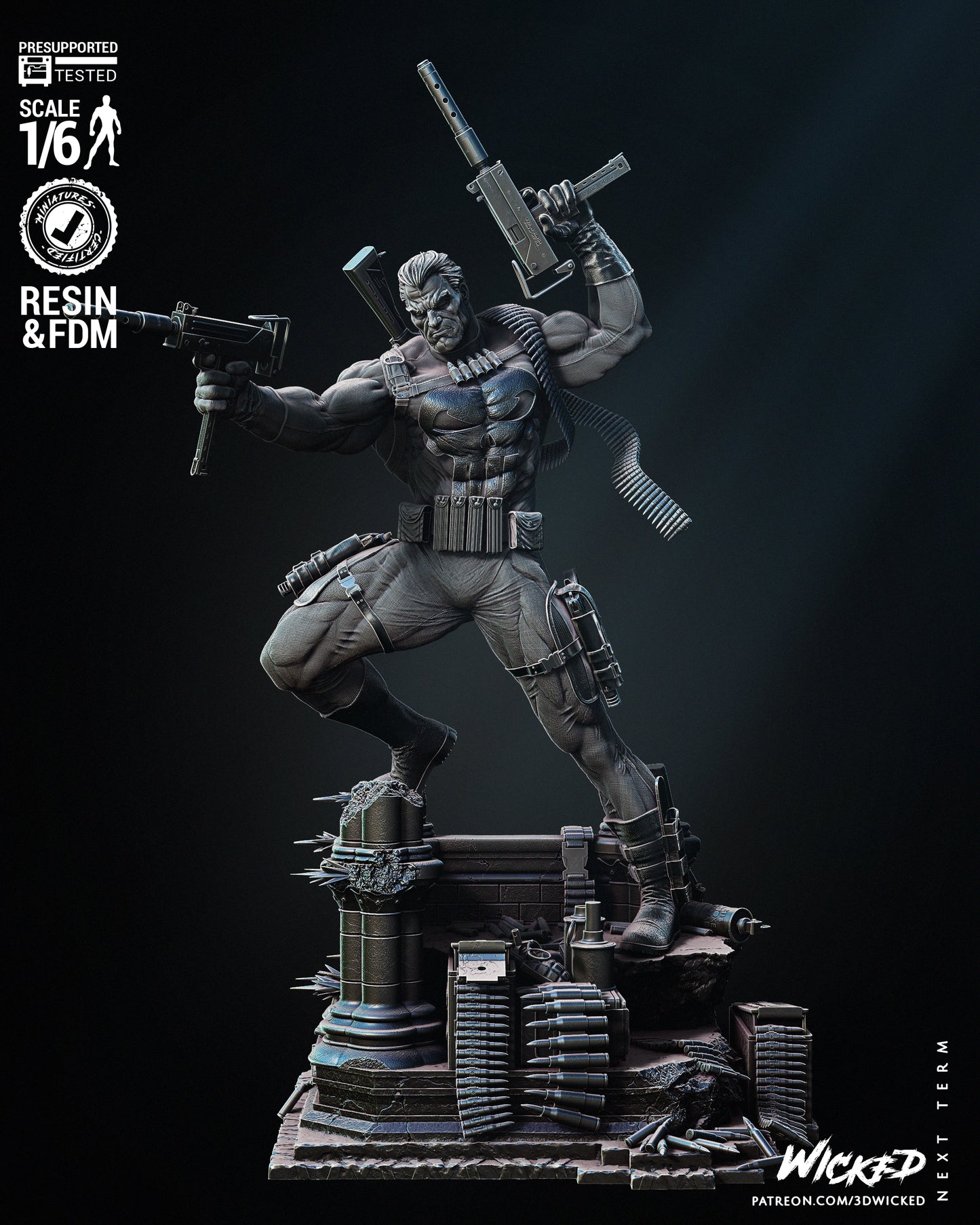 Punisher Resin Fan Art (Wicked Studios)