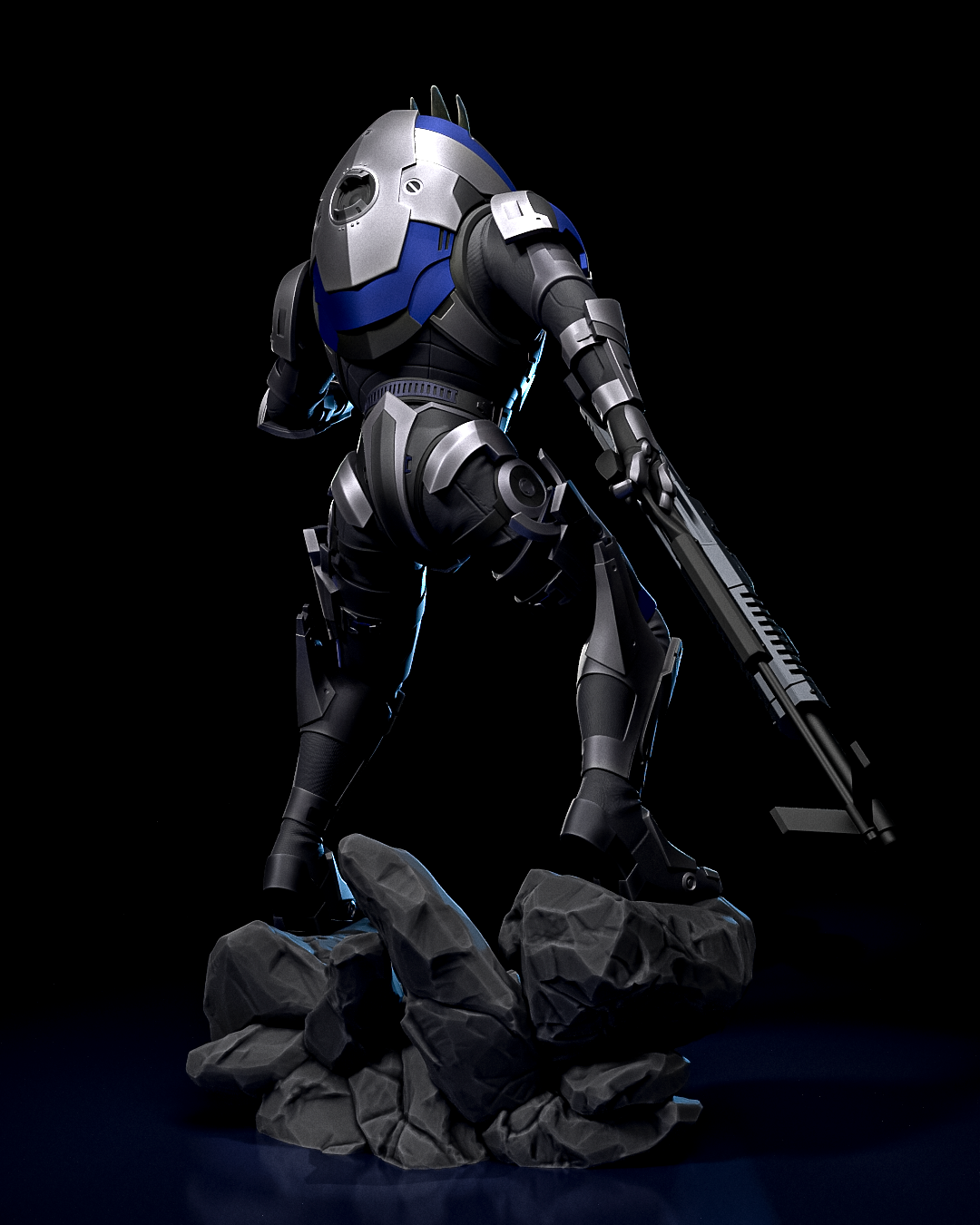 Mass Effect Garrus Collectible Resin Fan Art Pro Painted - MTO