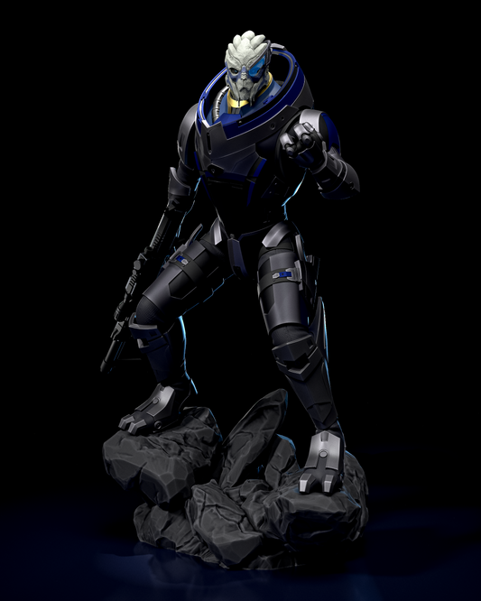 Mass Effect Garrus Collectible Resin Fan Art Pro Painted - MTO