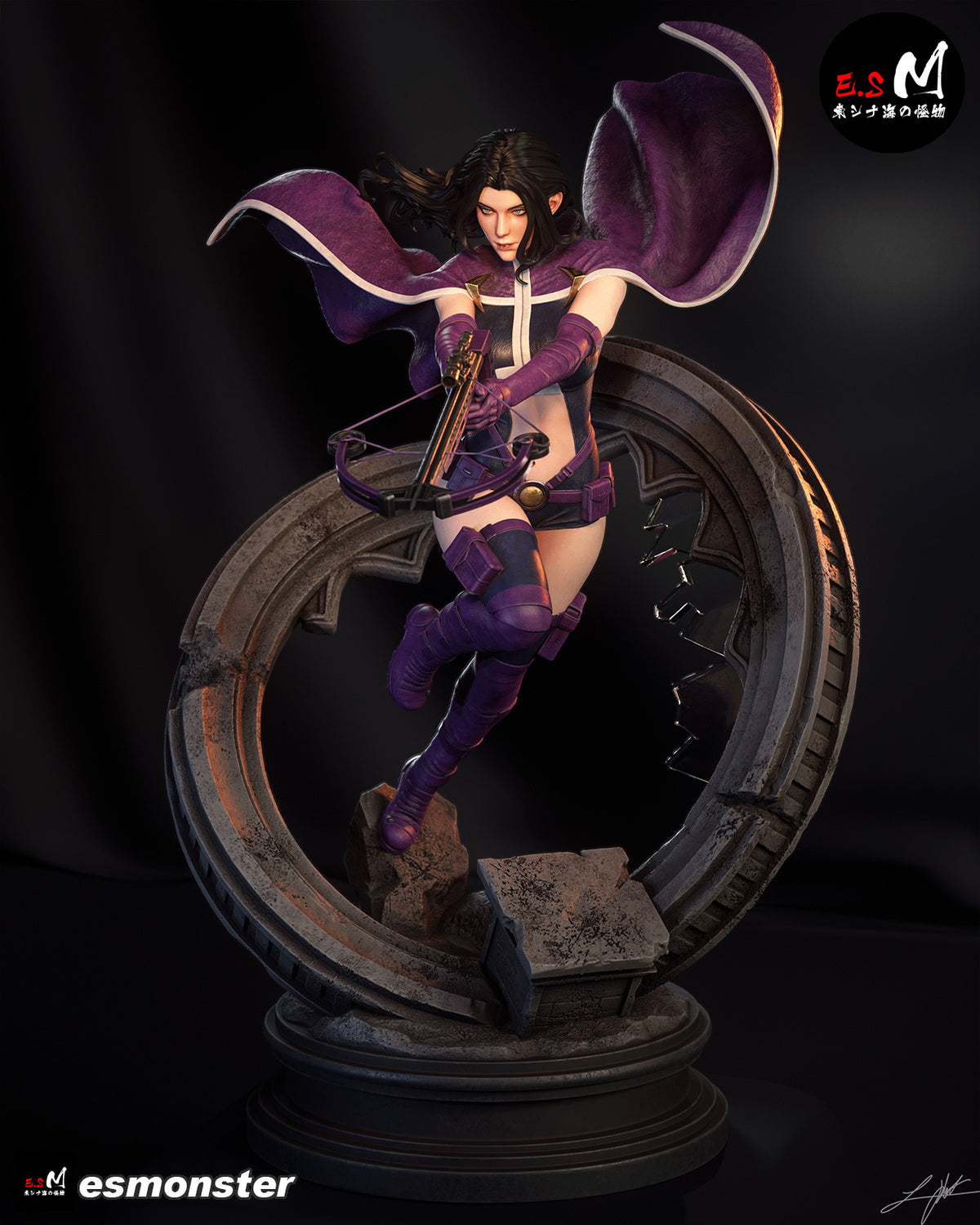 Huntress Resin Art (East Sea Monster Version)