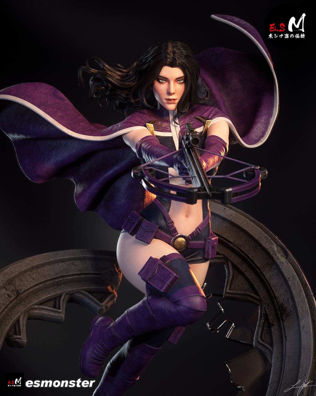 Huntress Resin Art (East Sea Monster Version)