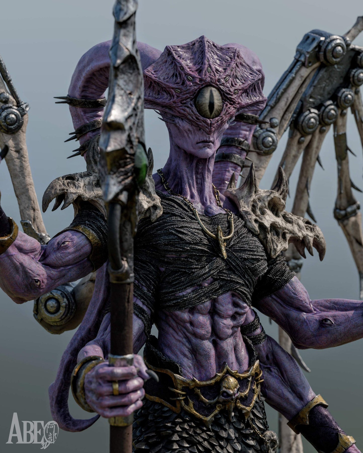 Ninefold Sorcerer Resin Art (Design by Abe3D)
