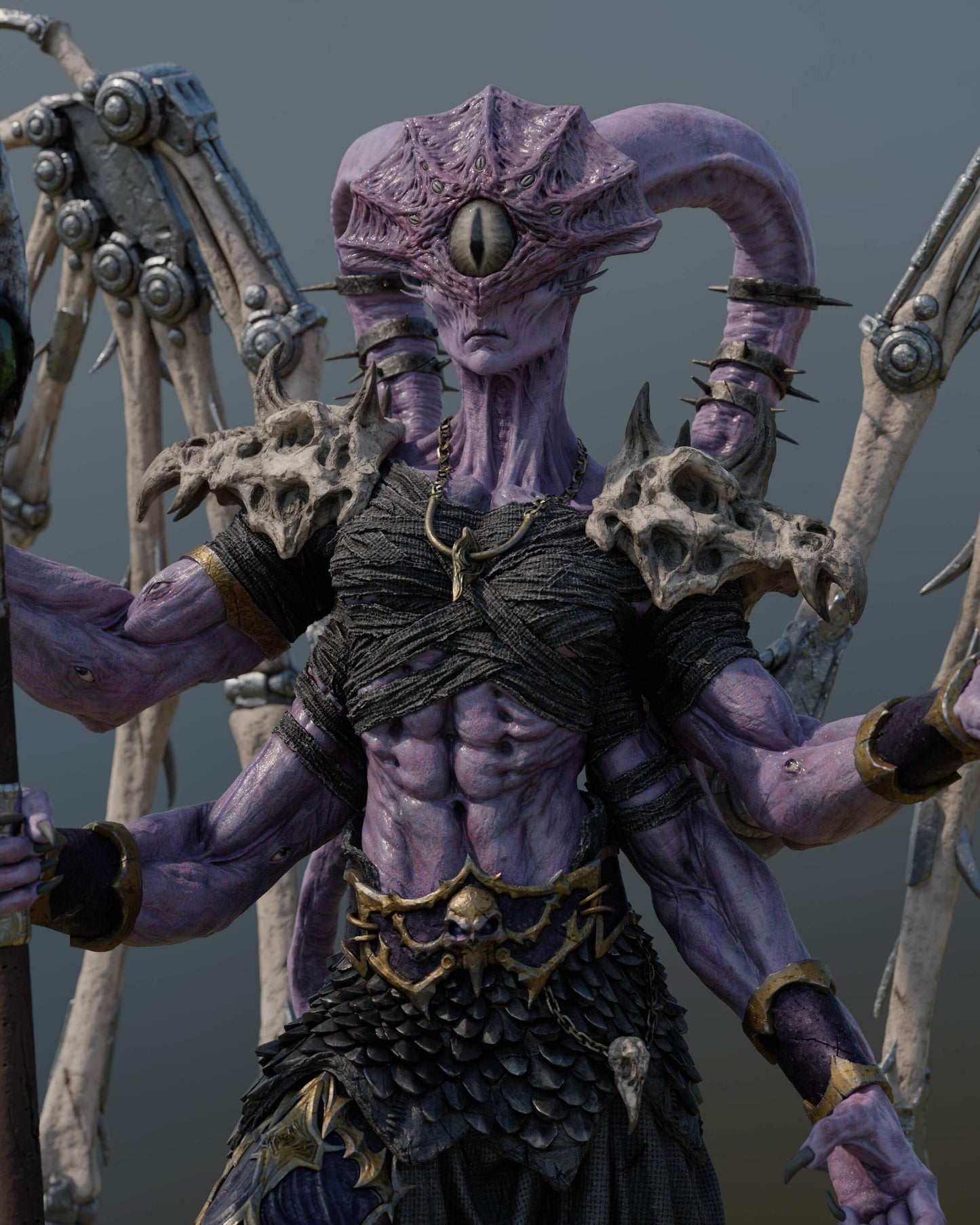 Ninefold Sorcerer Resin Art (Design by Abe3D)