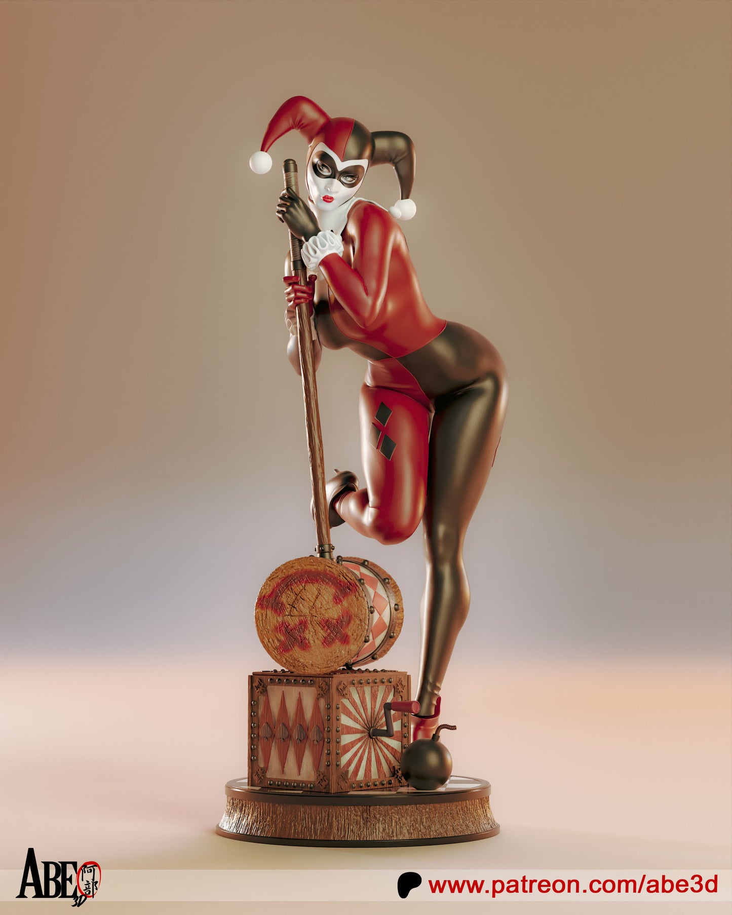 Harley Quinn Classic Resin Fan Art Pro Painted - MTO