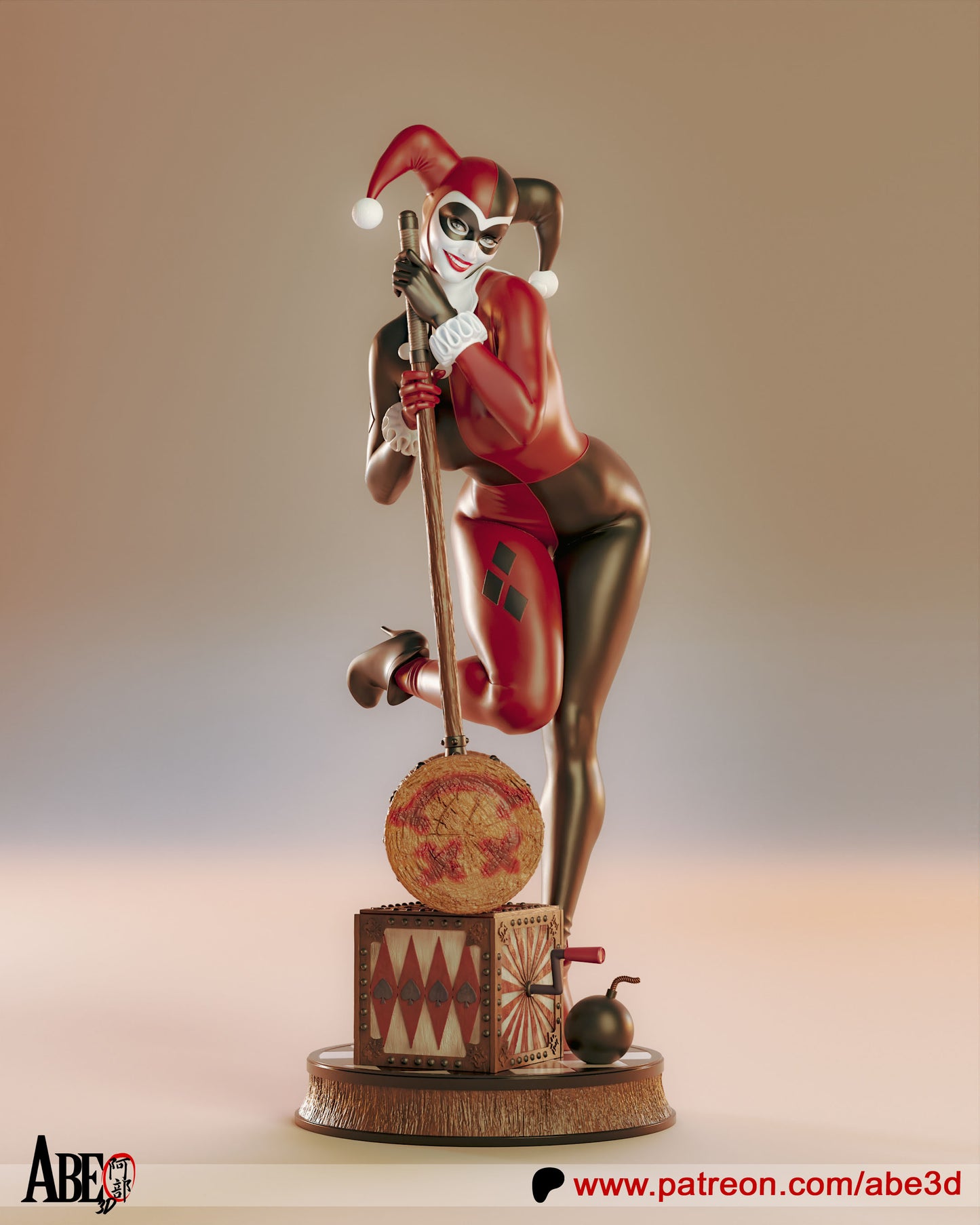 Harley Quinn Classic Resin Fan Art Pro Painted - MTO