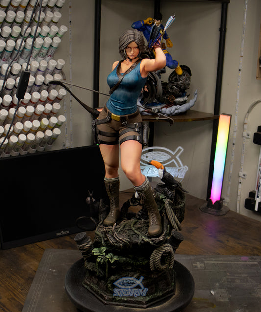 Lara Croft Resin Fan Art Pro Painted - MTO ZEZ