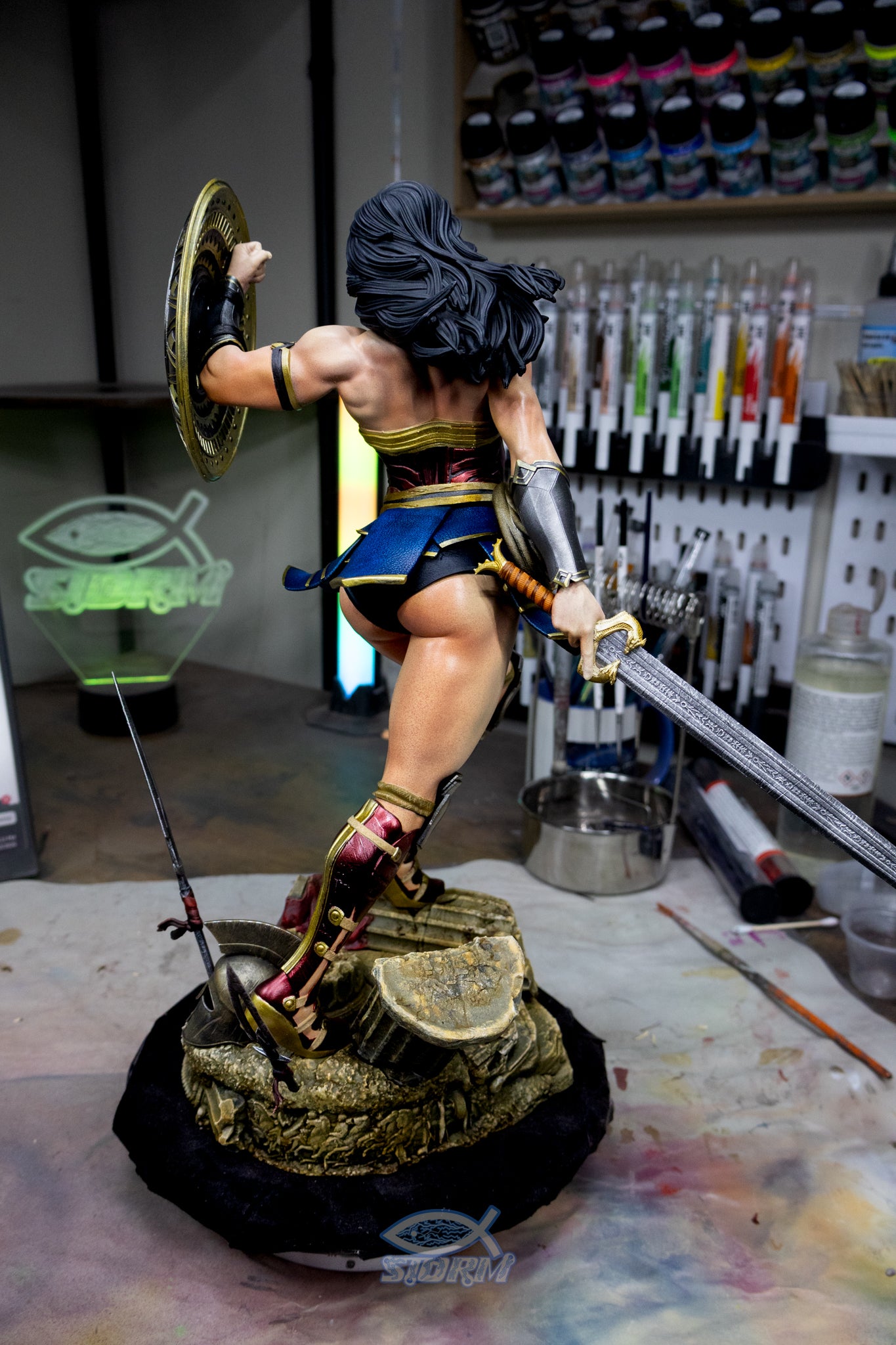Wonder Woman Resin Fan Art Pro Painted - MTO (ZEZ)