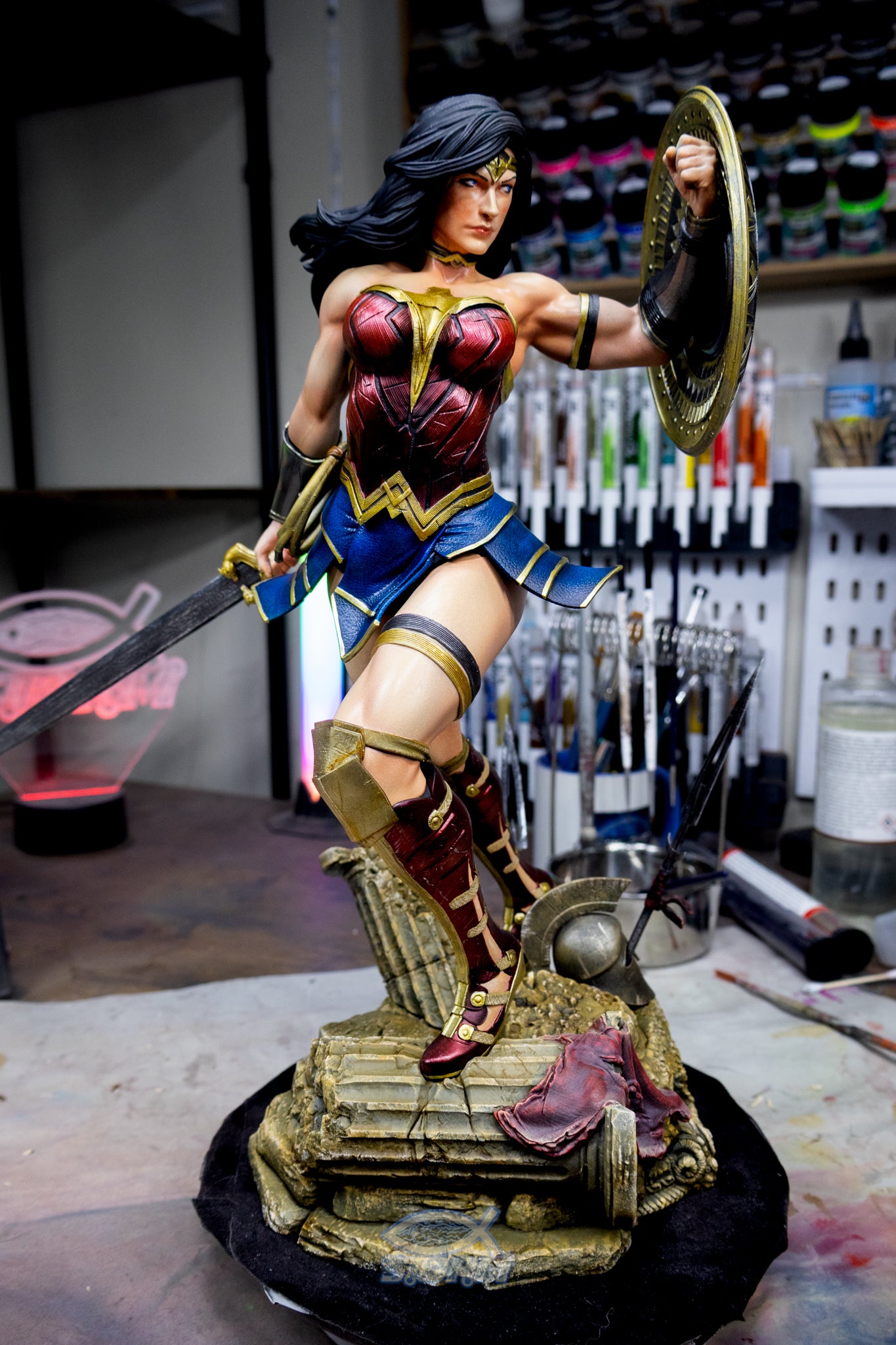 Wonder Woman Resin Fan Art Pro Painted - MTO (ZEZ)