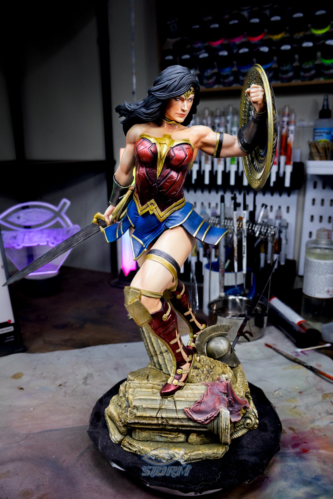 Wonder Woman Resin Fan Art Pro Painted - MTO (ZEZ)