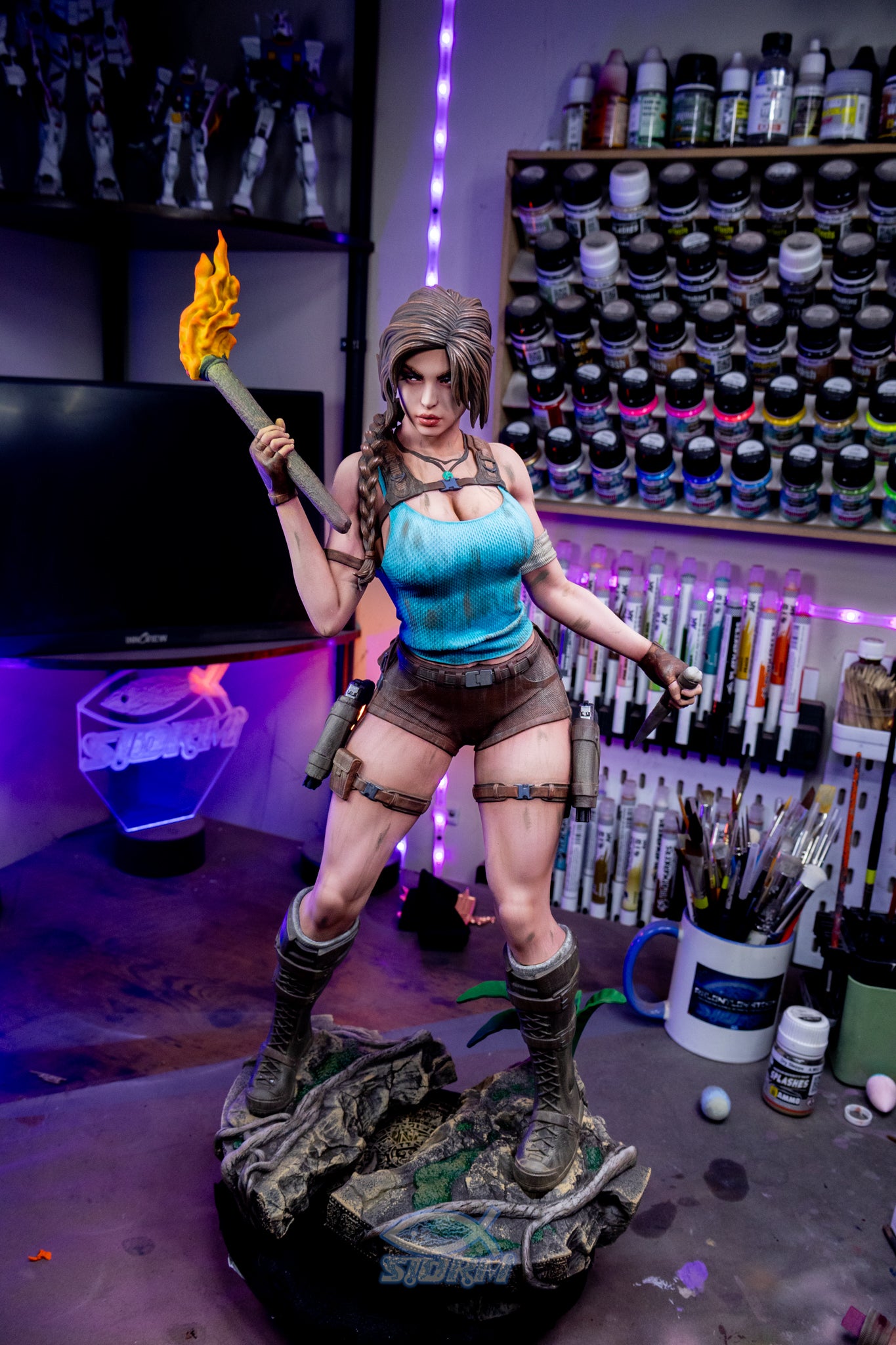 Lara Croft Resin Fan Art (Design by Abe3D)