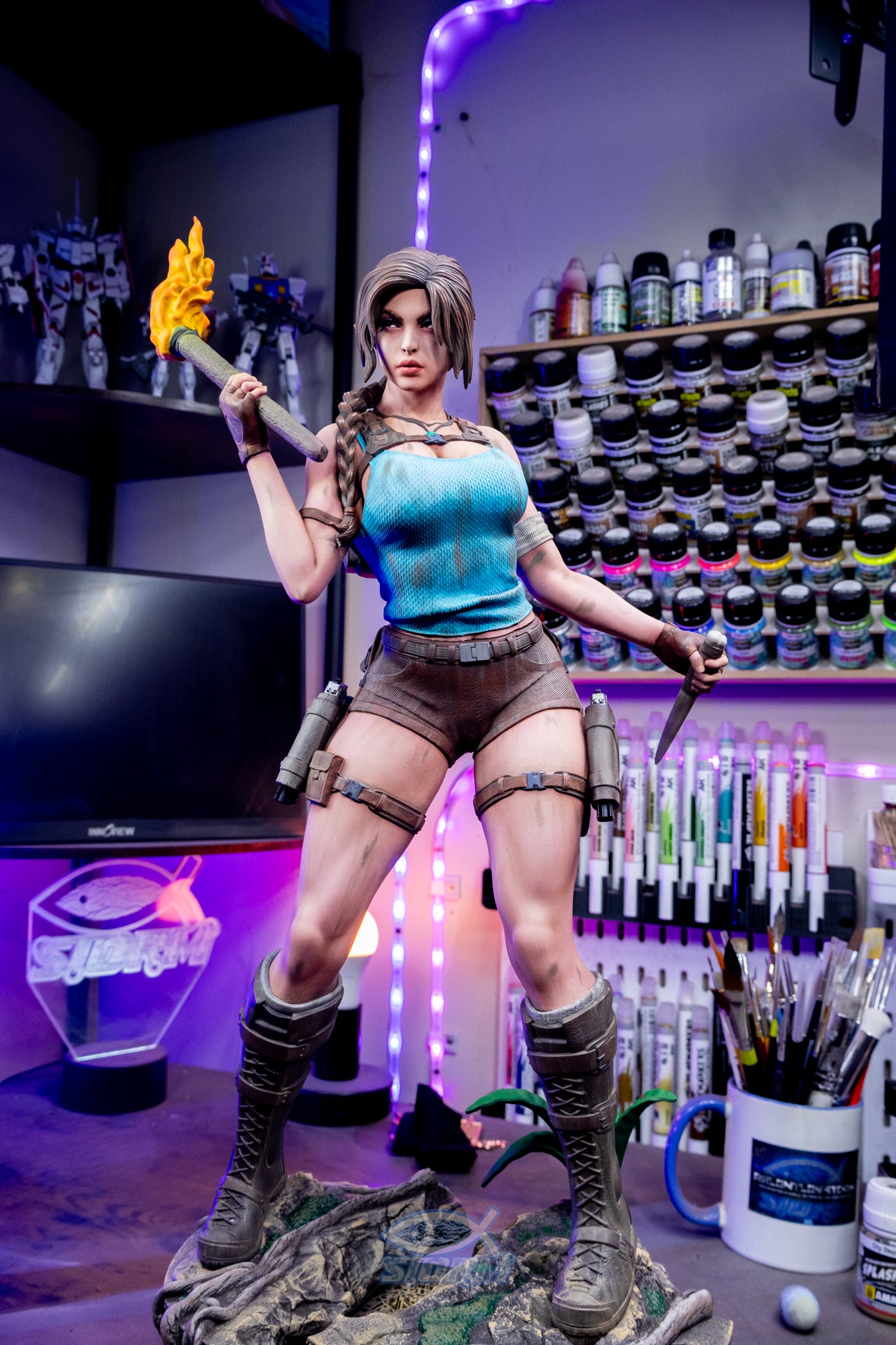 Lara Croft Resin Fan Art (Design by Abe3D)