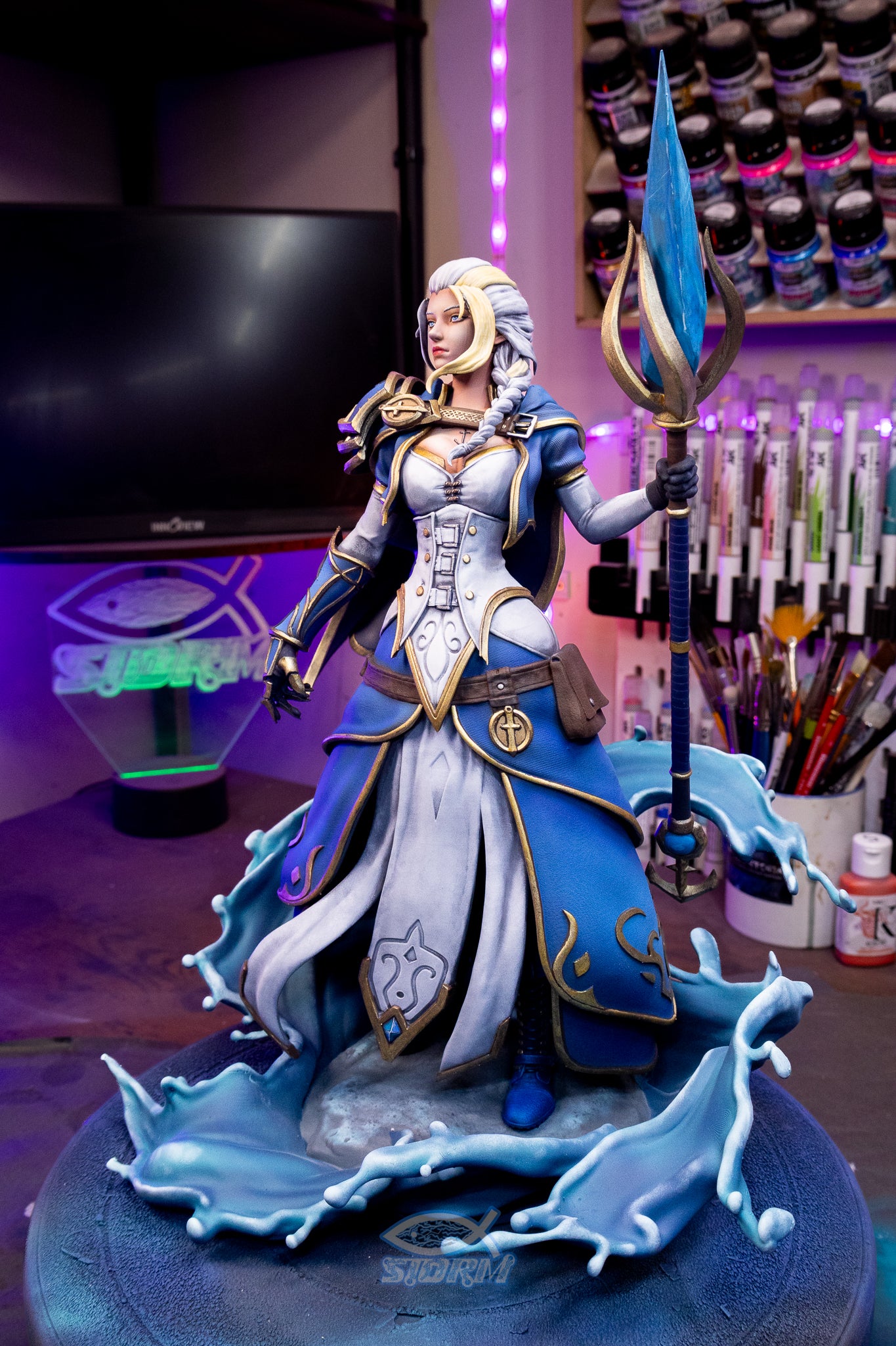 Jaina Proudmoore World of Warcraft Resin Fan Art (Design by CA3D Studios)