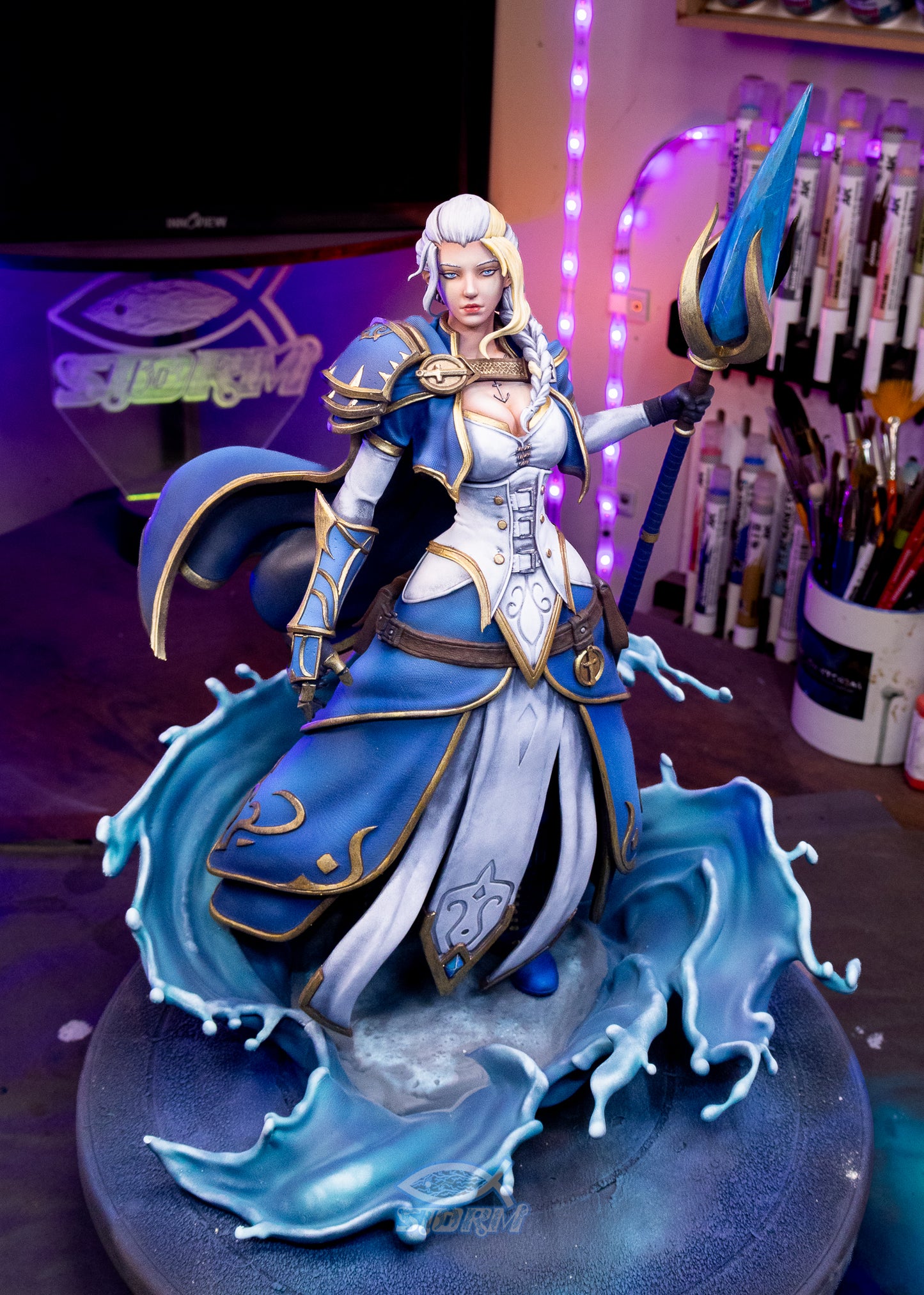Jaina Proudmoore World of Warcraft Resin Fan Art (Design by CA3D Studios)