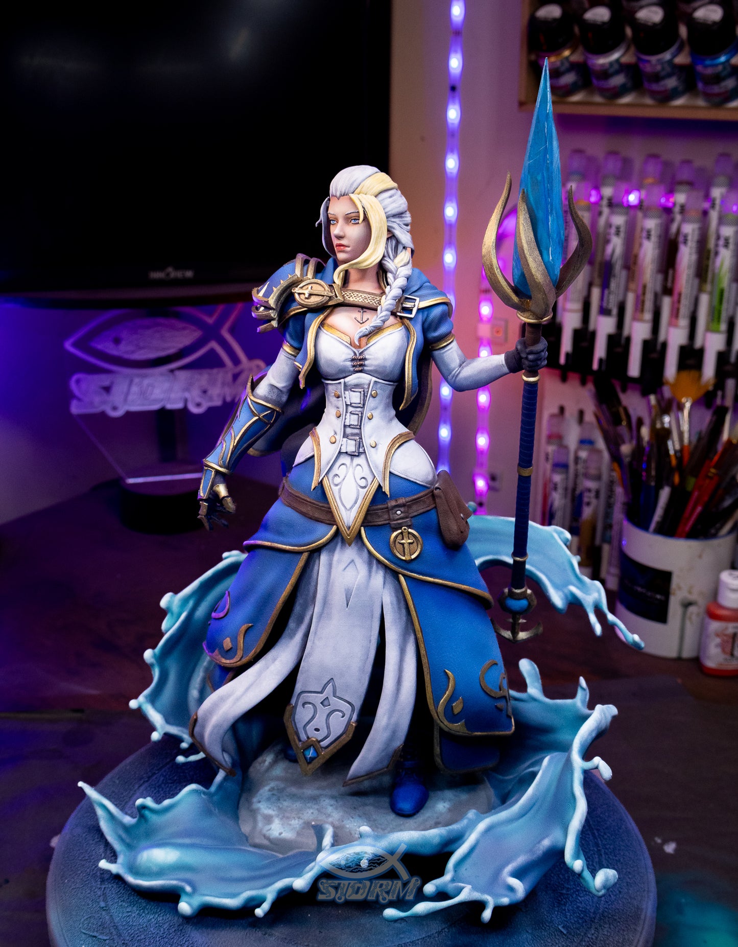 Jaina Proudmoore World of Warcraft Resin Fan Art (Design by CA3D Studios)